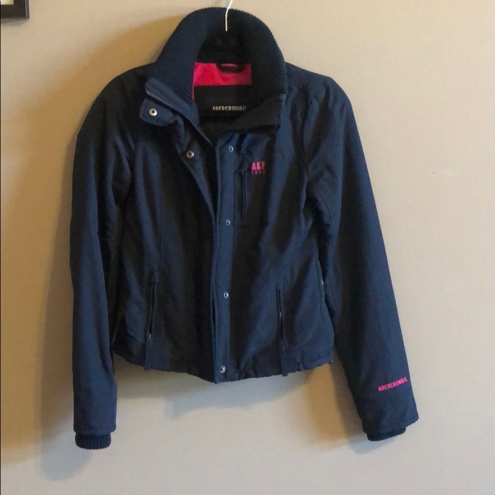 Abercrombie & Fitch navy blue winter coat